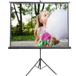 Tripod 84" x 84" Portable Projector Screen