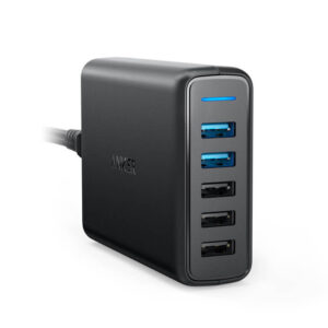 Anker PowerPort 5 with Dual Quick Charge 3.0 EU Black Offline Packaging V3