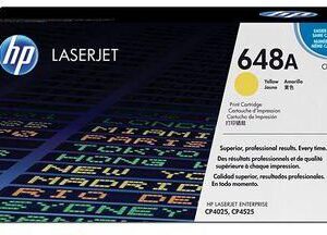 HP 648A Yellow Original Laser Jet Toner Cartridge (CE262A)